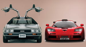 The best classic cars: 100 iconic cars Delorean and Maclaren GTR